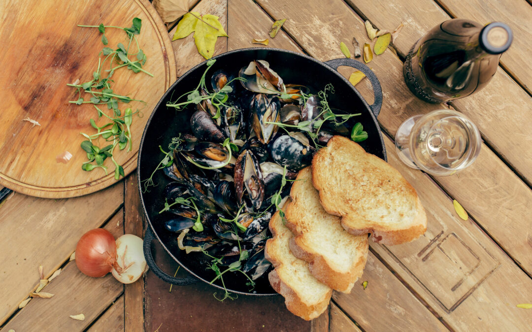 Mussels in Honeybush Cream Sauce